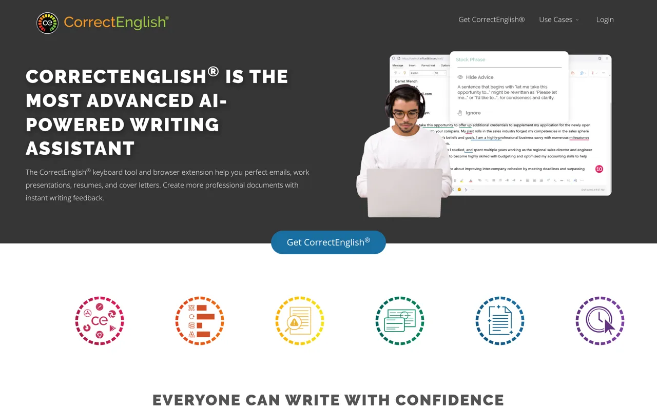 Screenshot of CorrectEnglish