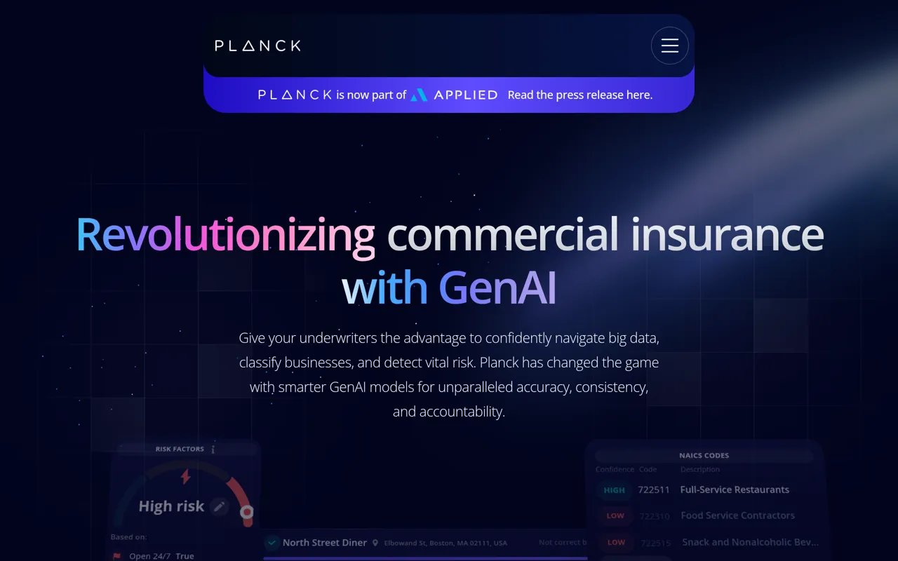 Screenshot of Planck PLUS GenAI