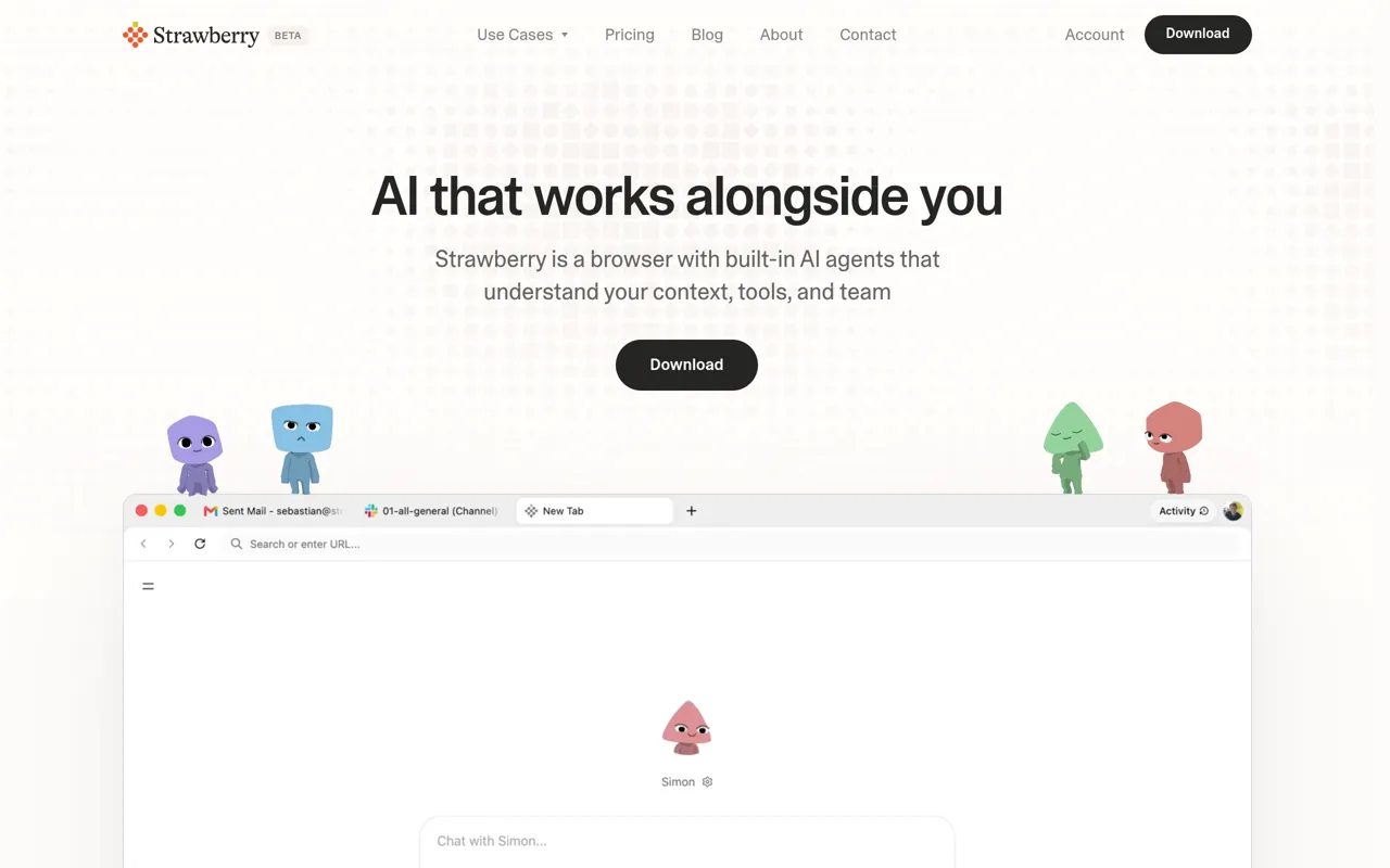 Screenshot of Strawberry Browser