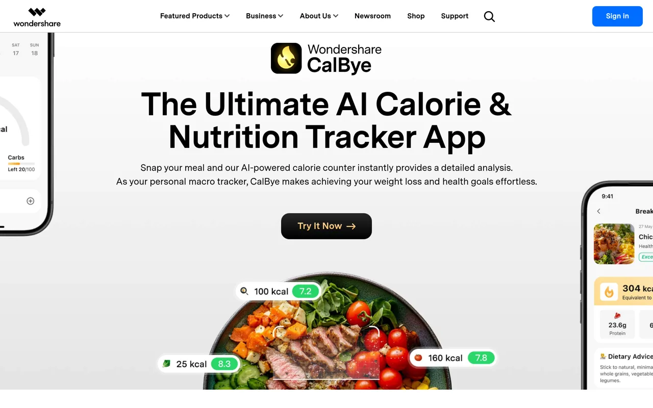 Screenshot of CalBye