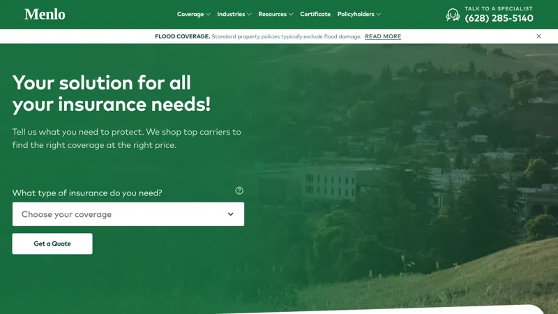 Screenshot of Menlo Insurance MCP