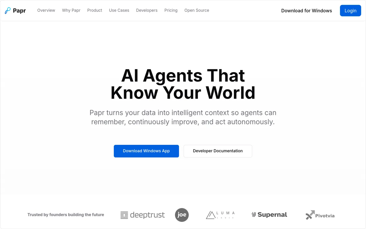 Screenshot of Papr