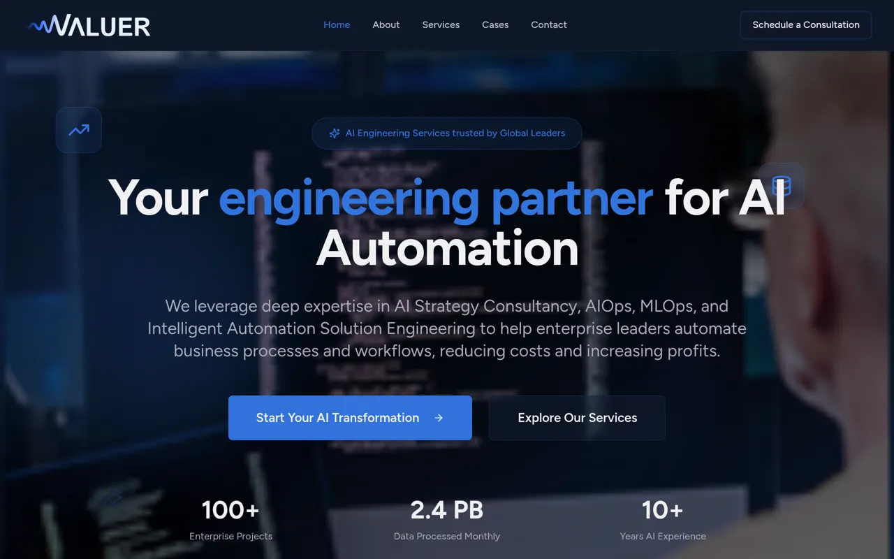 Screenshot of Valuer.ai
