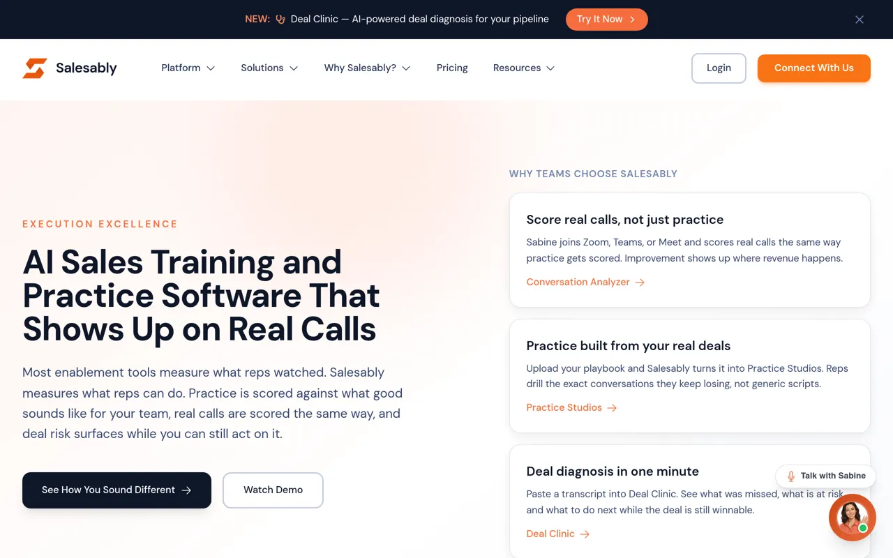 Screenshot of Salesably