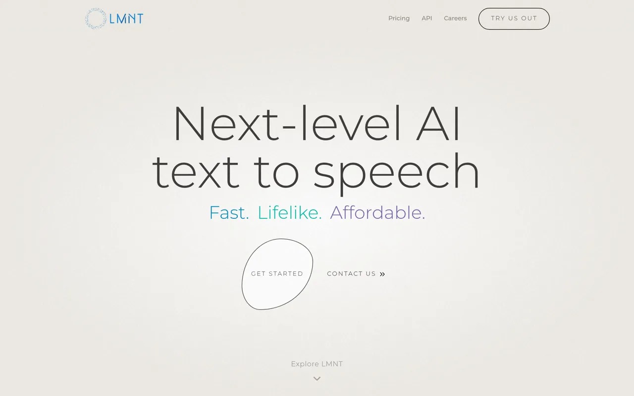 Screenshot of LMNT