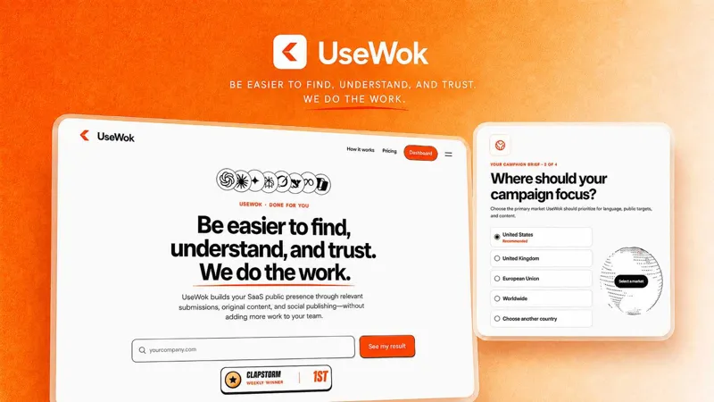 Screenshot of UseWok