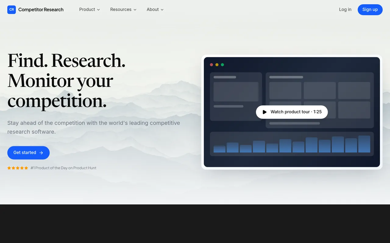 Screenshot of Competitor Research