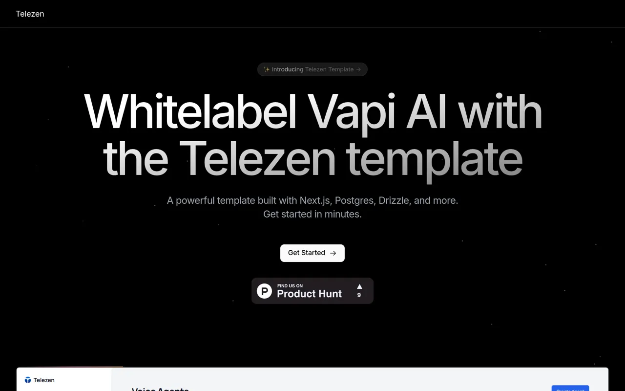 Screenshot of Telezen Template