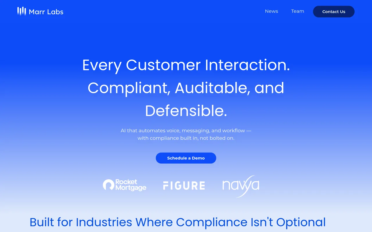 Screenshot of Marr Labs
