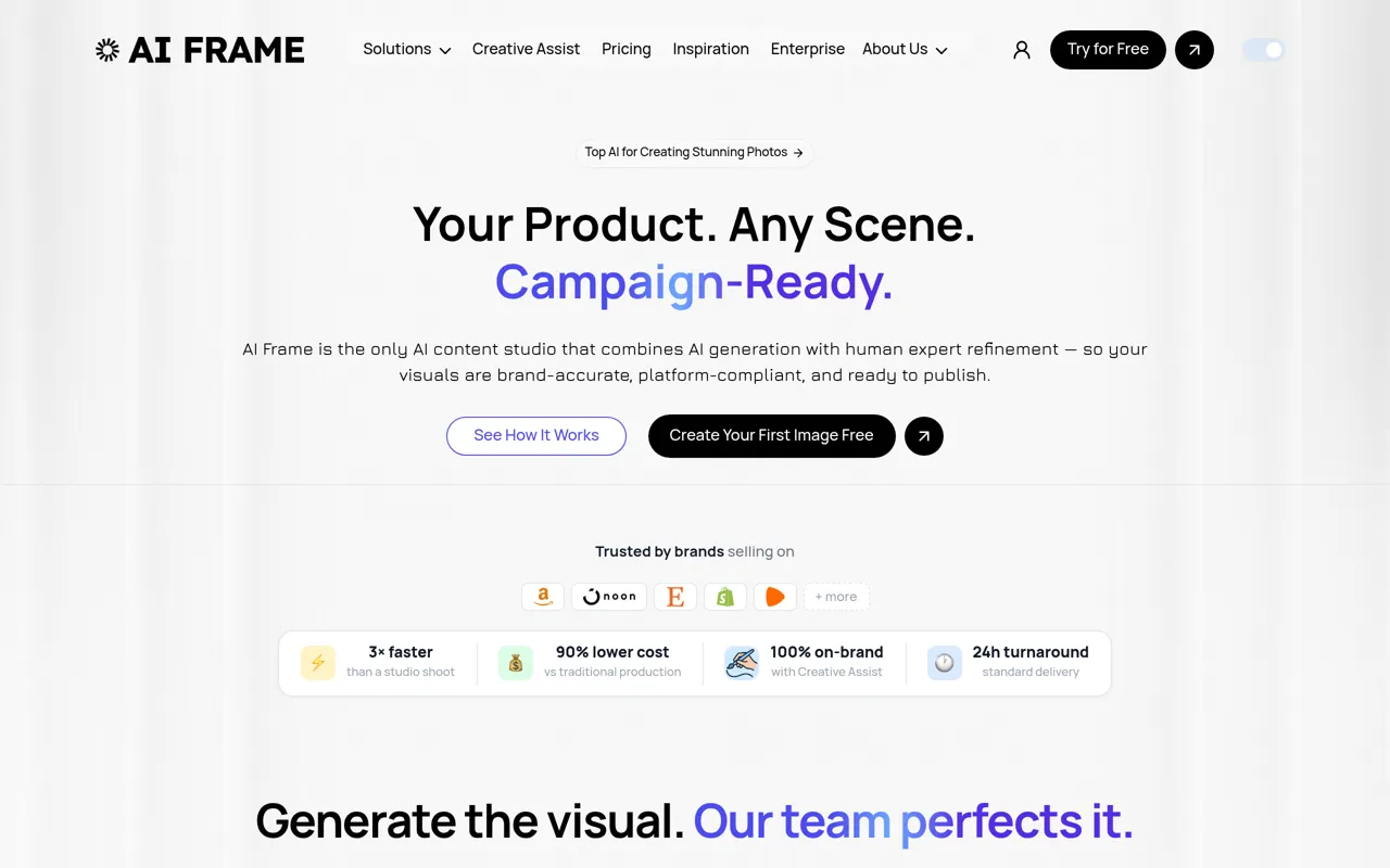 Screenshot of AI Frame