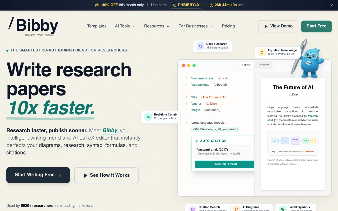 Screenshot of Bibby AI