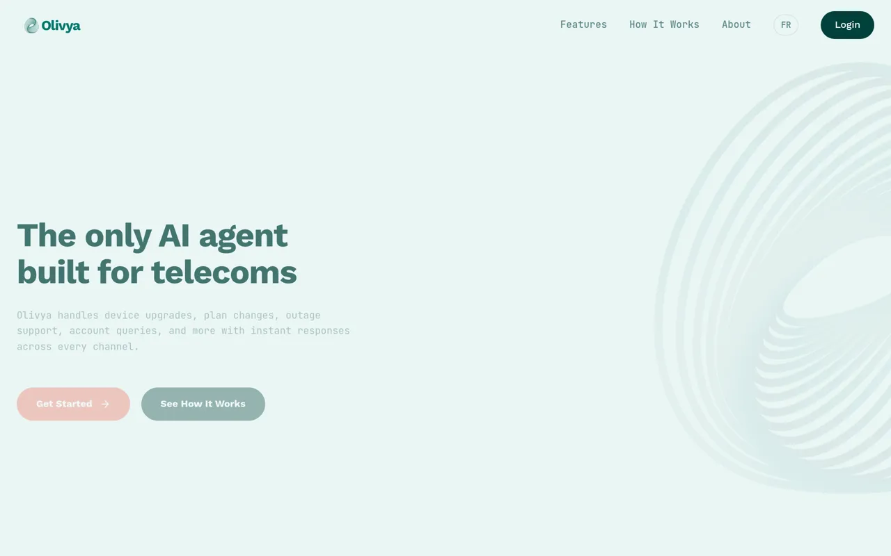 Screenshot of Olivya
