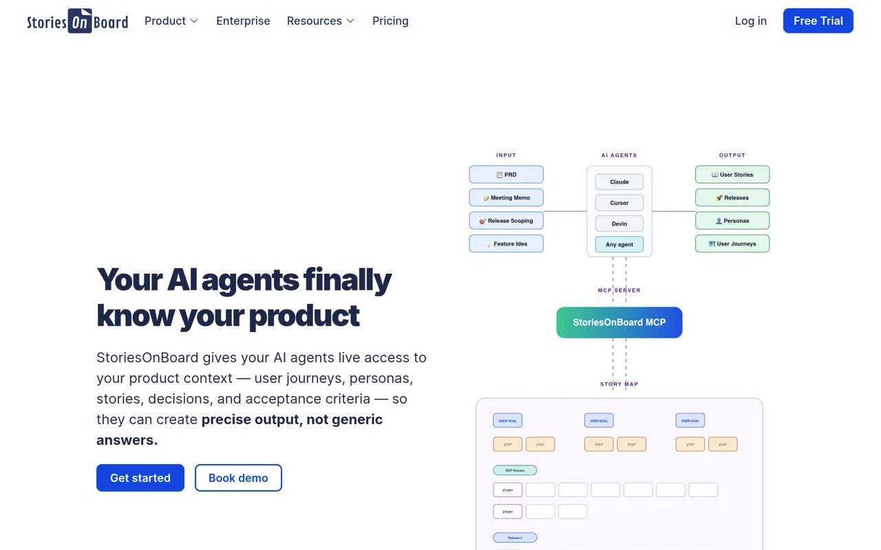 Screenshot of StoriesOnBoard