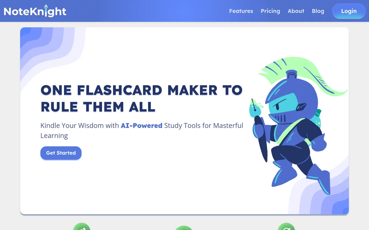 Screenshot of NoteKnight