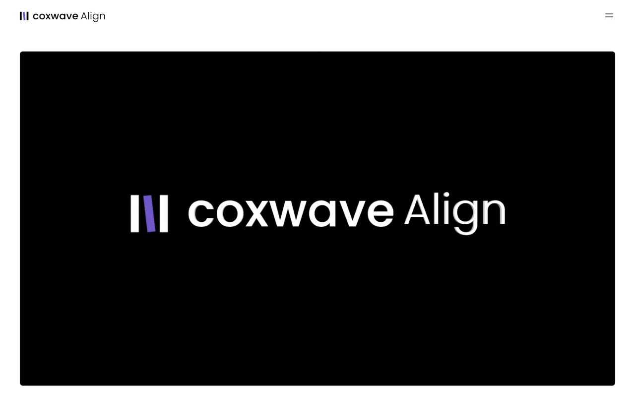 Screenshot of Coxwave Align