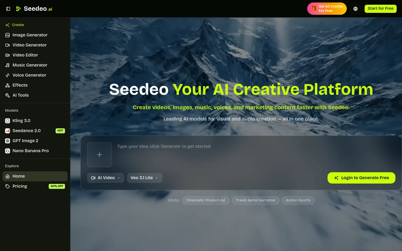 Screenshot of Seedeo