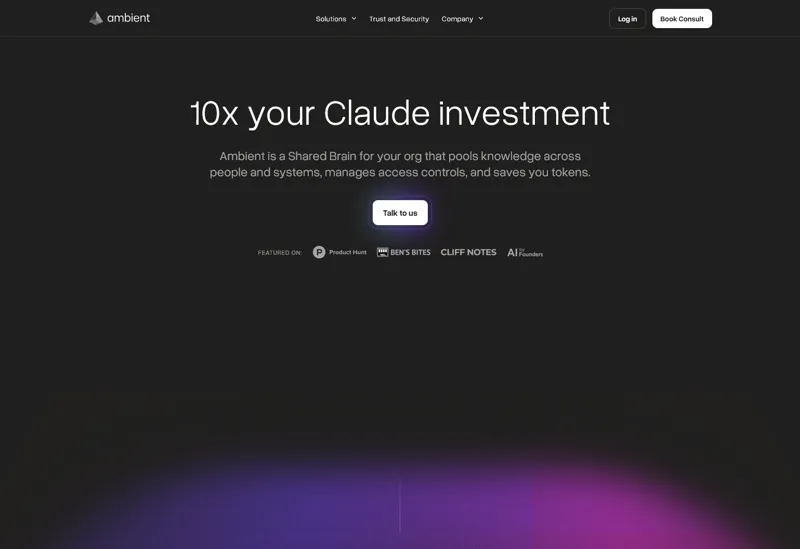 Screenshot of Ambient AI Chief of Staff
