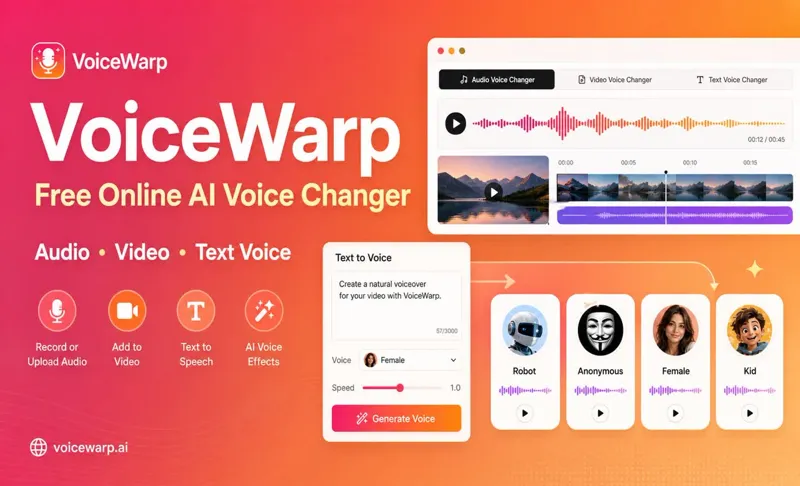 Screenshot of VoiceWarp