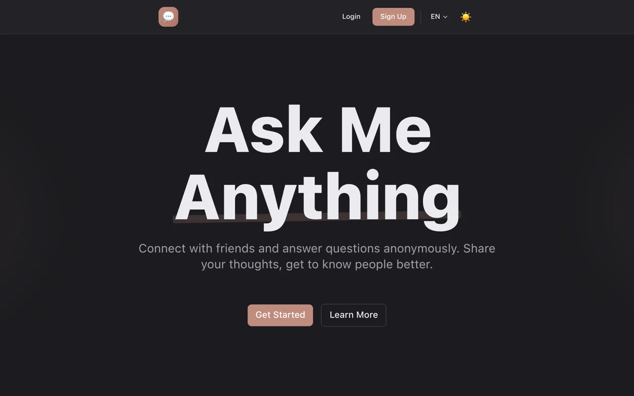Screenshot of AskAnything