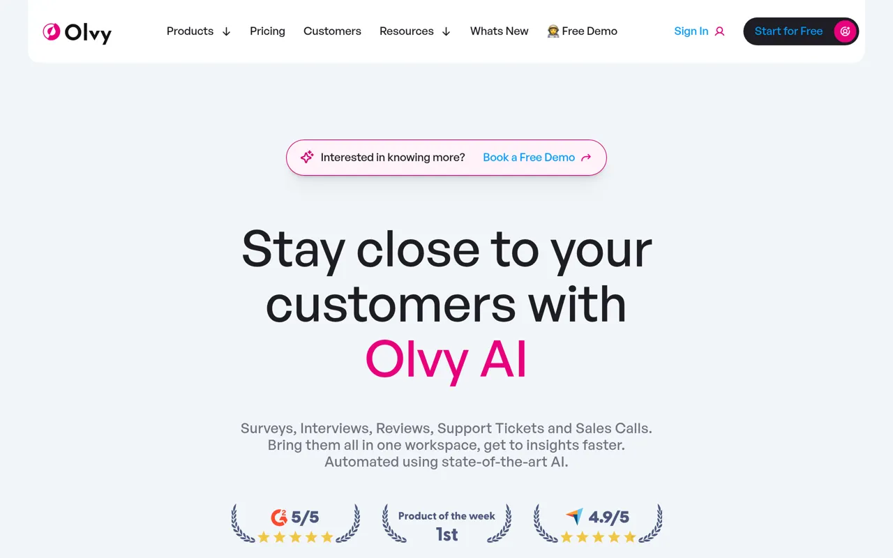 Screenshot of Olvy