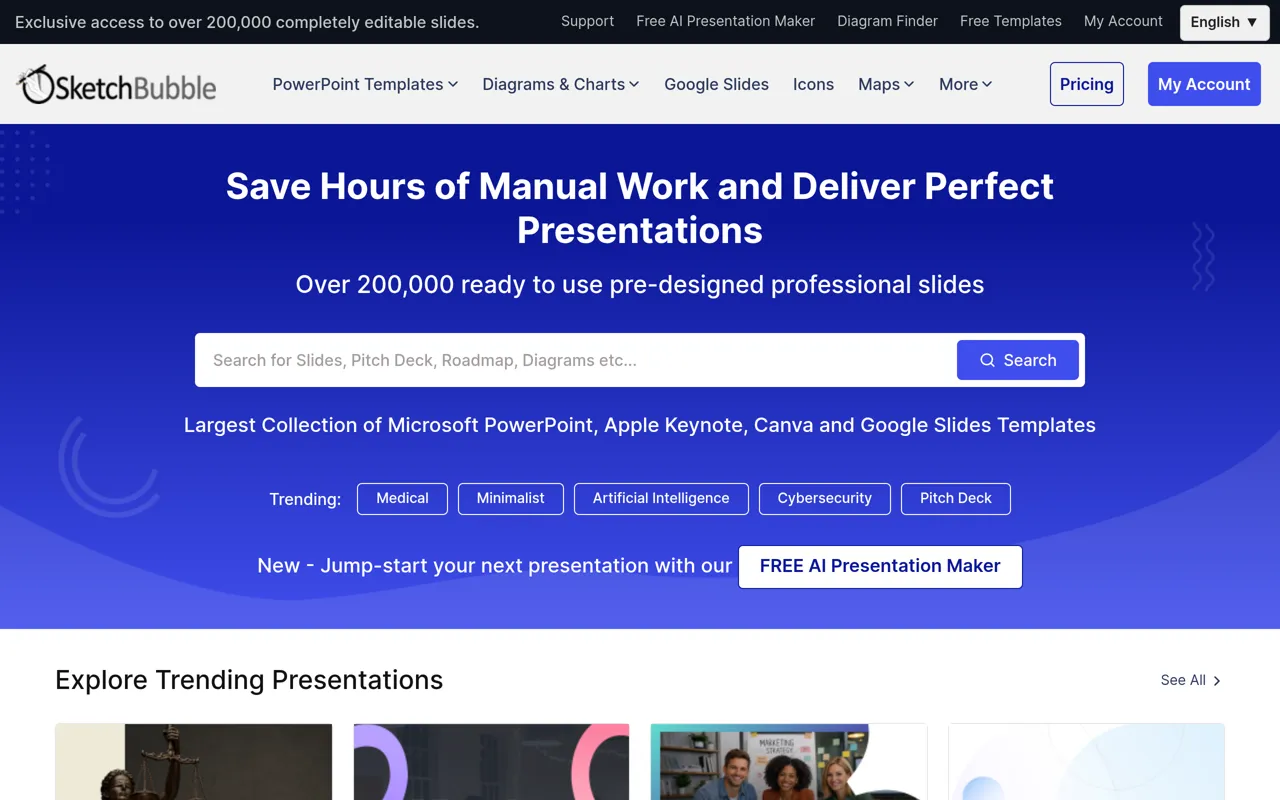 Screenshot of SketchBubble