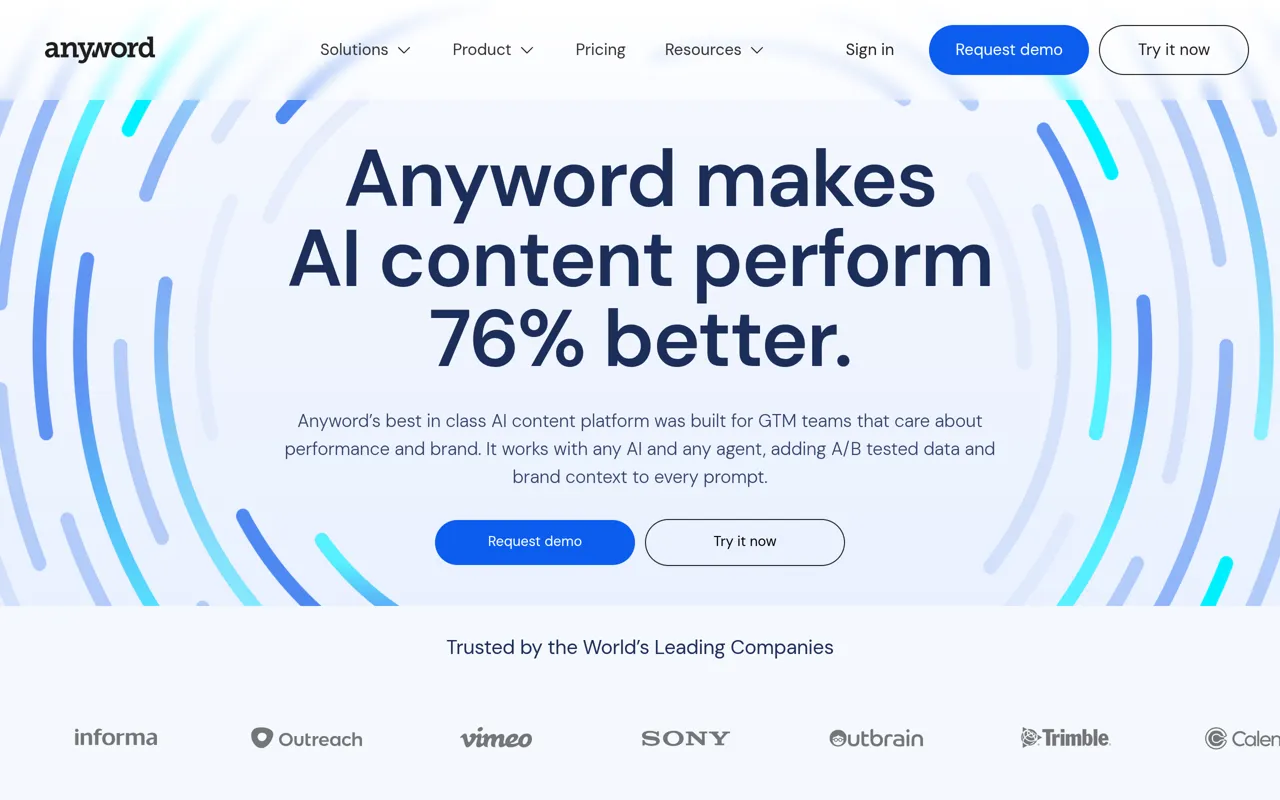 Screenshot of Anyword