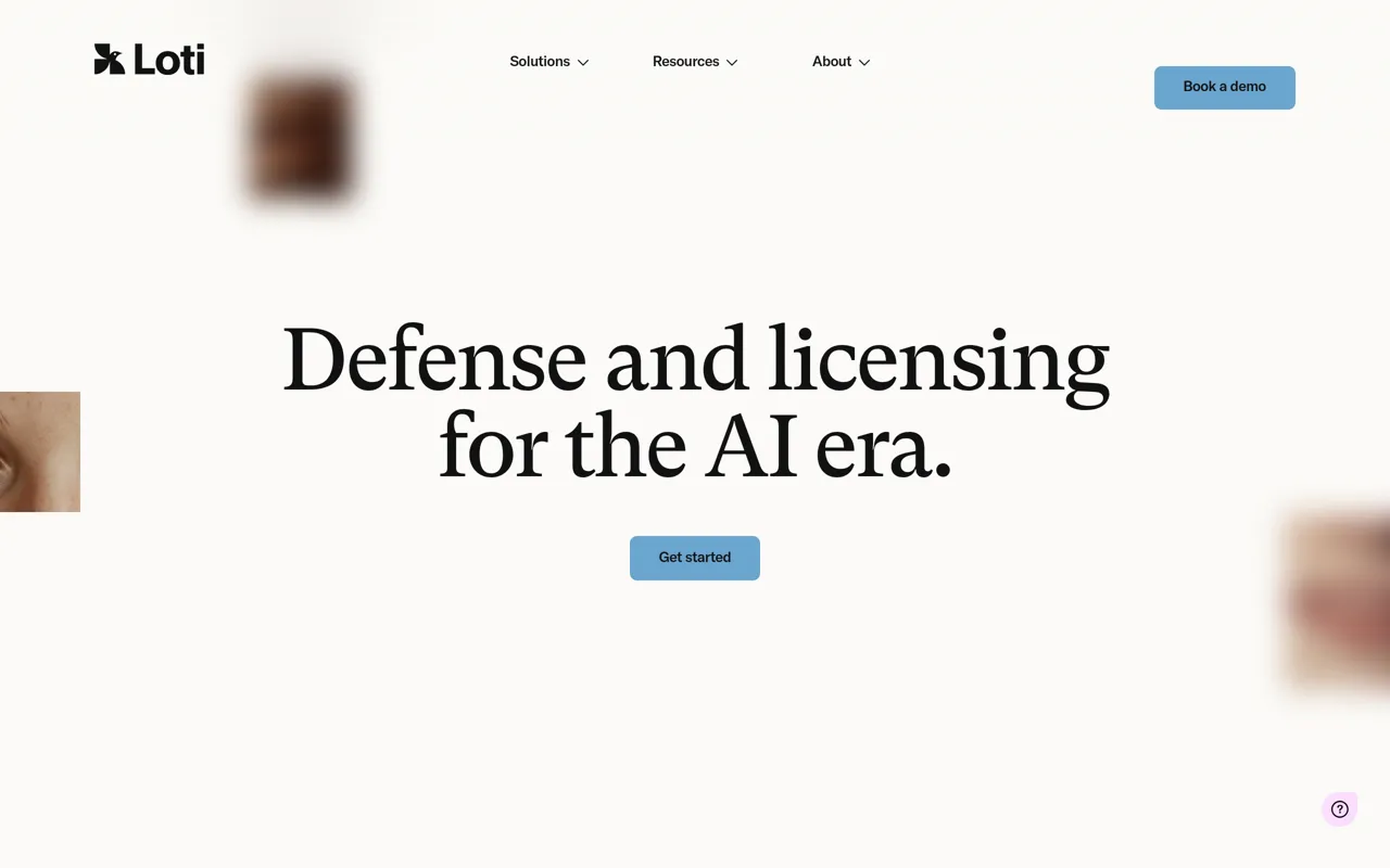 Screenshot of Loti AI