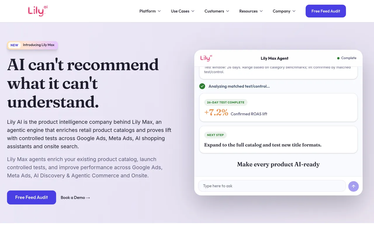 Screenshot of Lily AI
