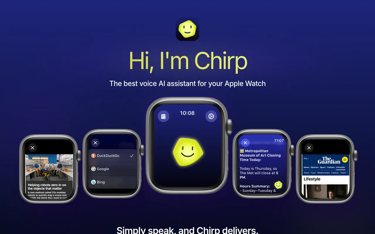 Screenshot of Chirp AI