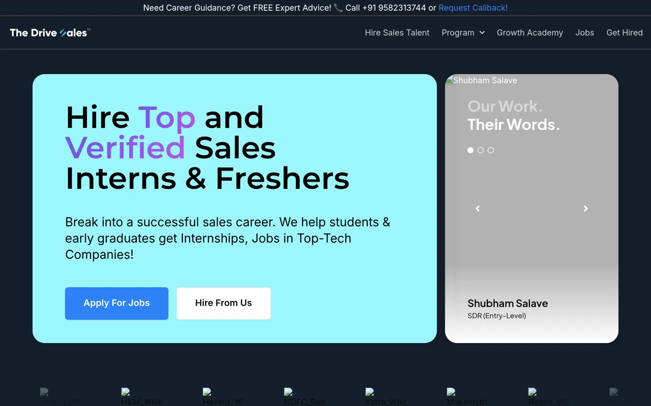 Screenshot of The DriveSales™