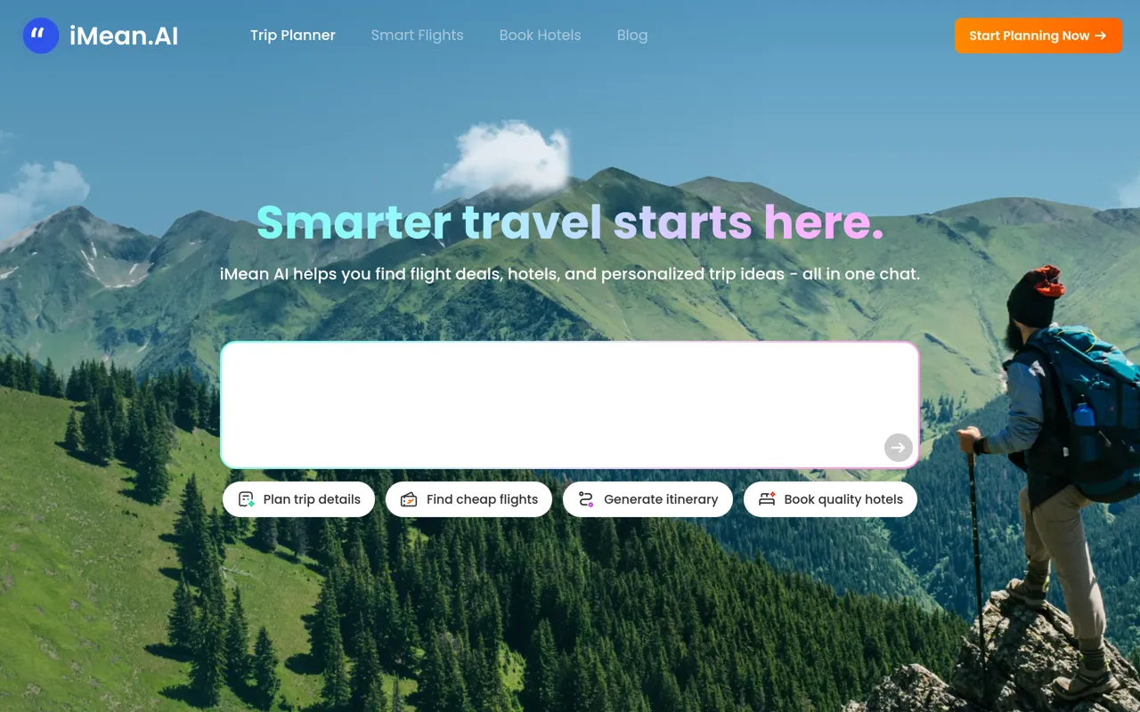 Screenshot of iMean AI