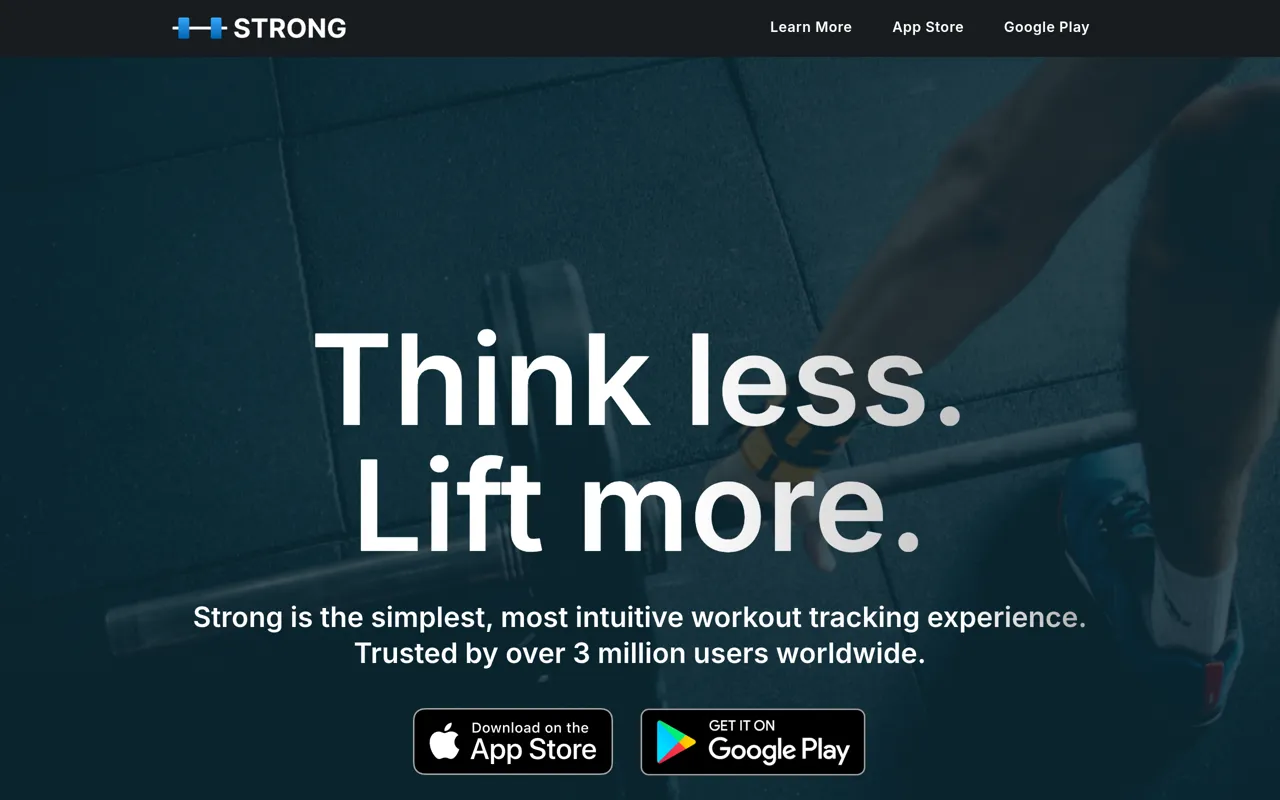 Screenshot of Strong - Workout Tracker & Gym Log