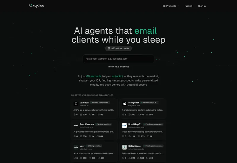 Screenshot of AutoGTM by Explee