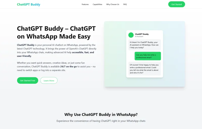 Screenshot of ChatGPT Buddy