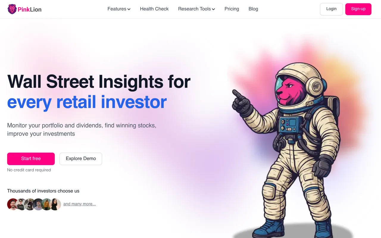 Screenshot of PinkLion
