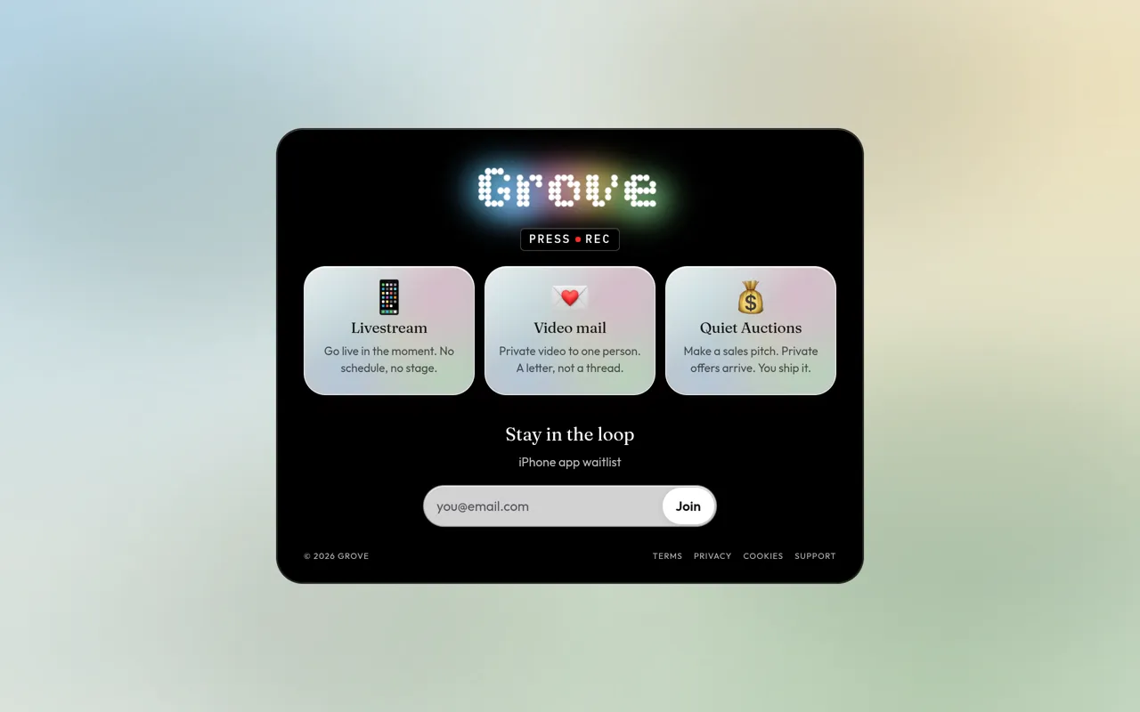 Screenshot of Grove