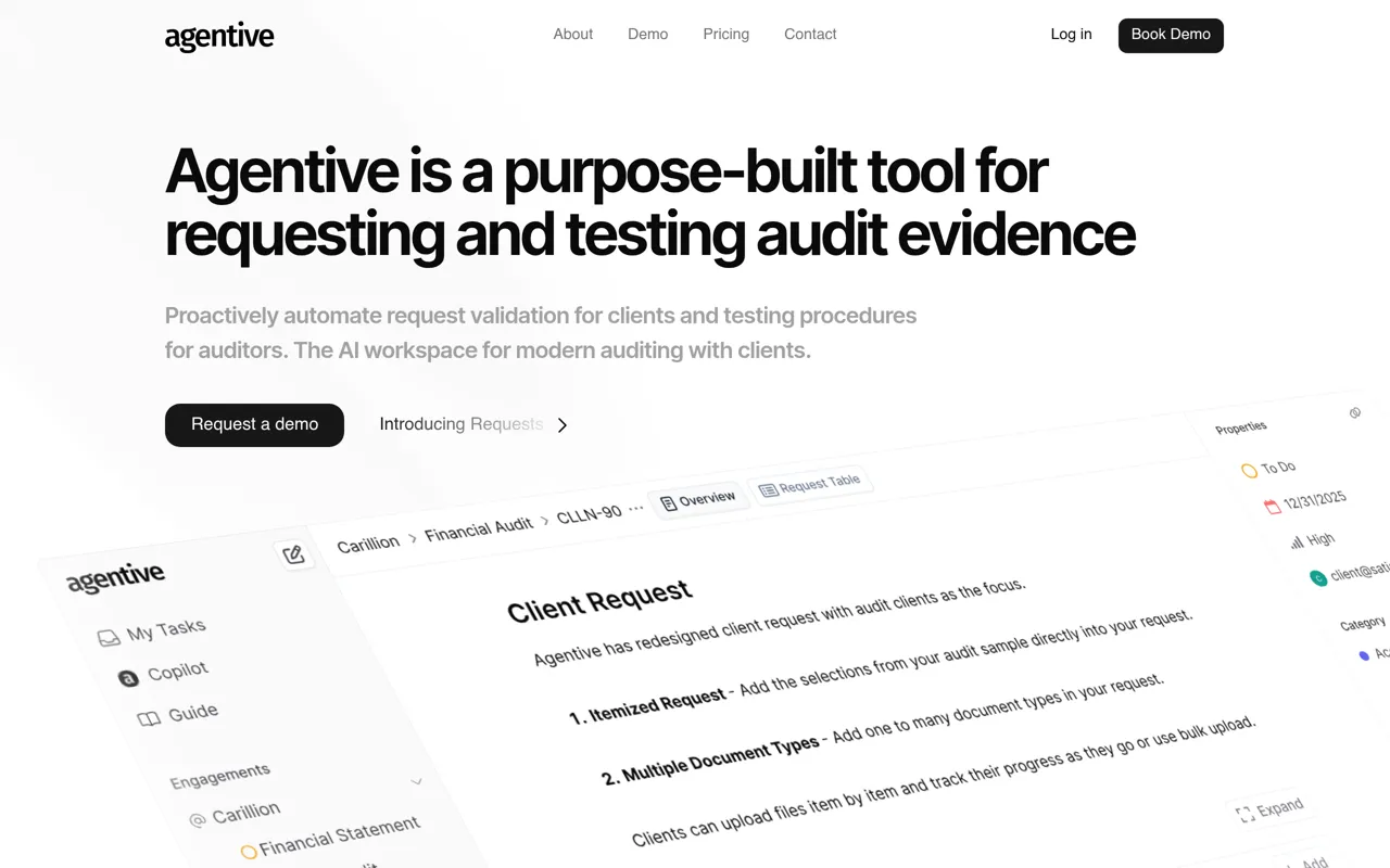 Screenshot of Agentive