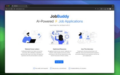 Screenshot of JobBuddy