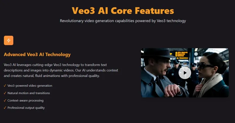 Screenshot of Veo 3 AI 