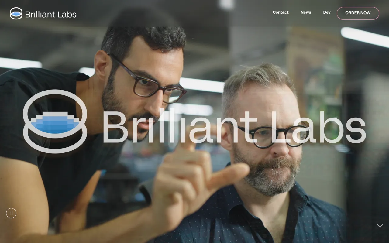 Screenshot of Brilliant Labs Halo
