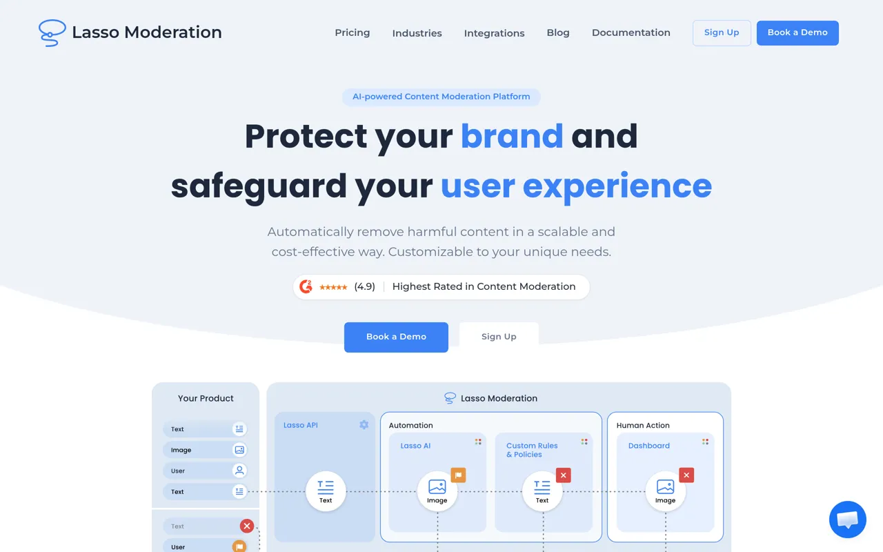 Screenshot of Lasso Moderation