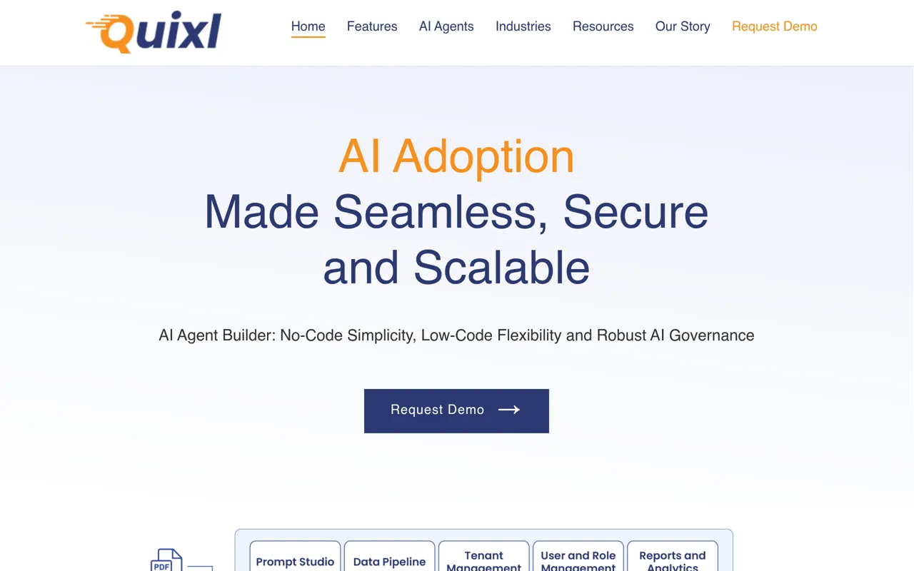 Screenshot of Quixl