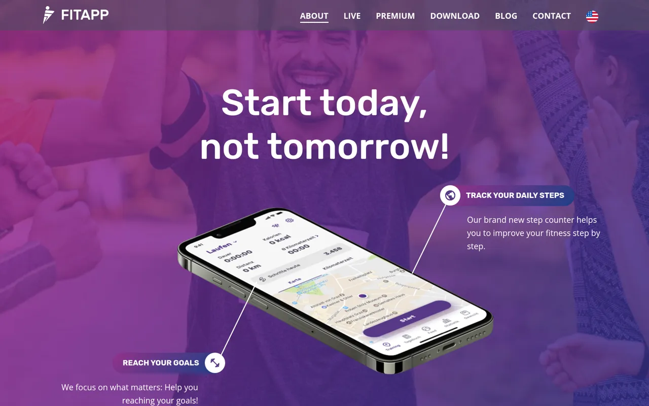 Screenshot of FITAPP