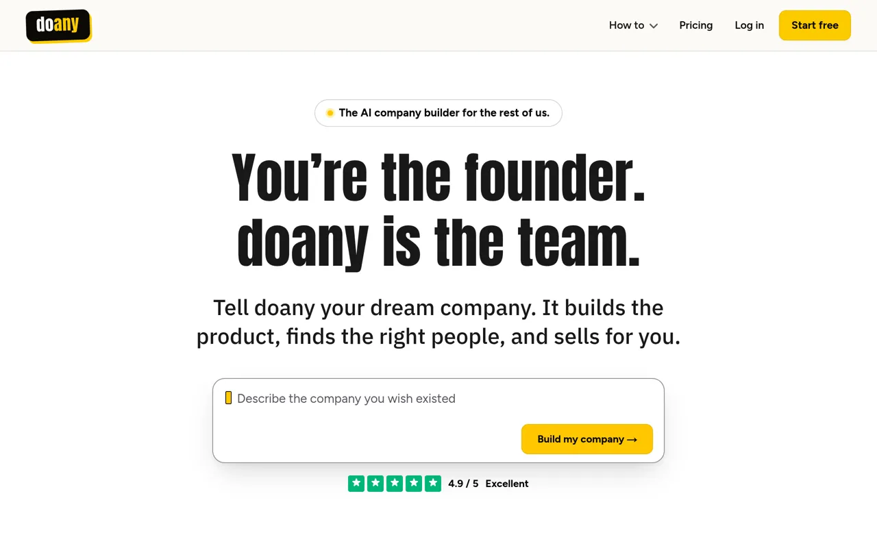 Screenshot of doany