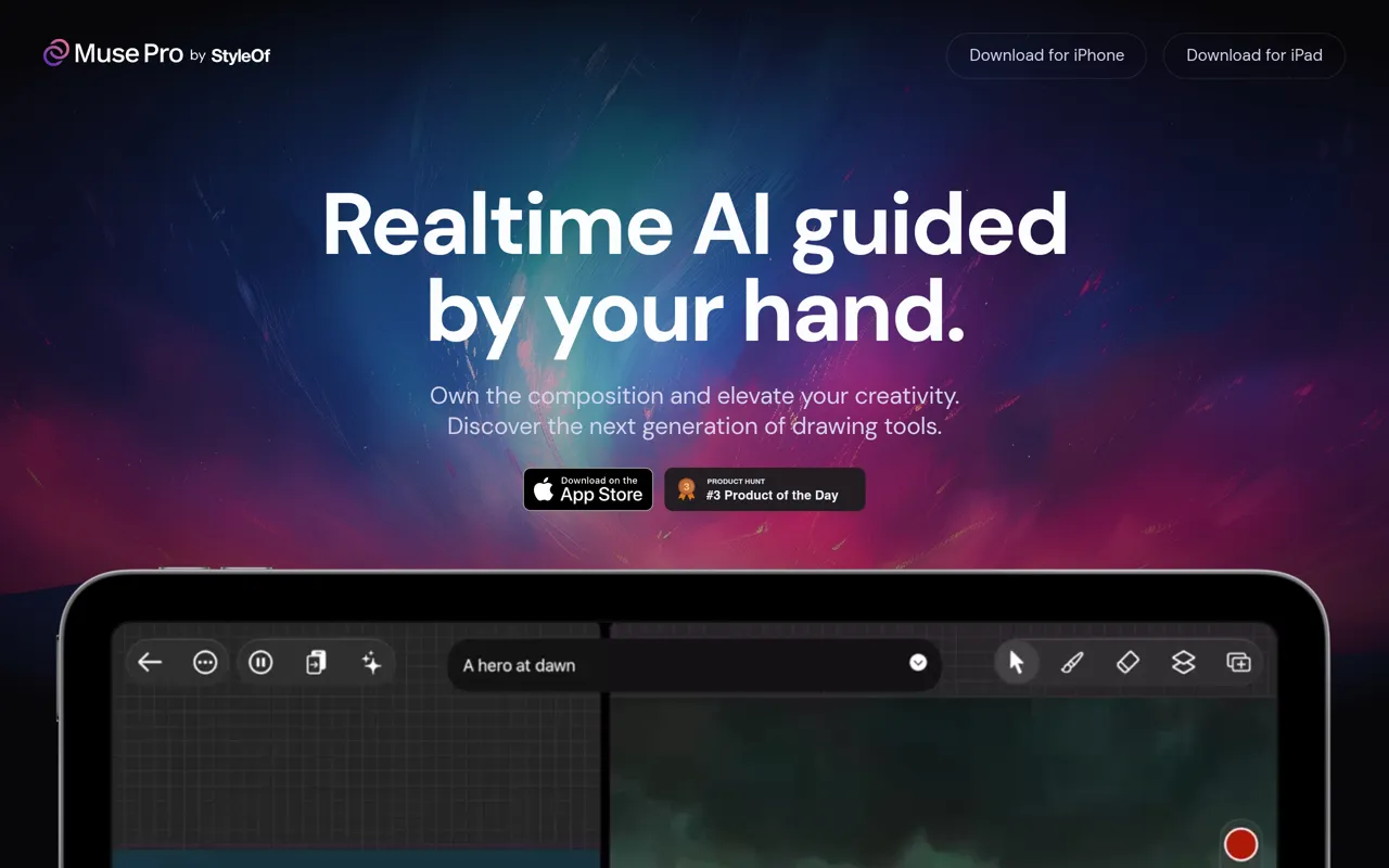 Screenshot of Muse Pro