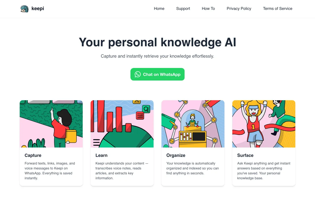 Screenshot of Keepi