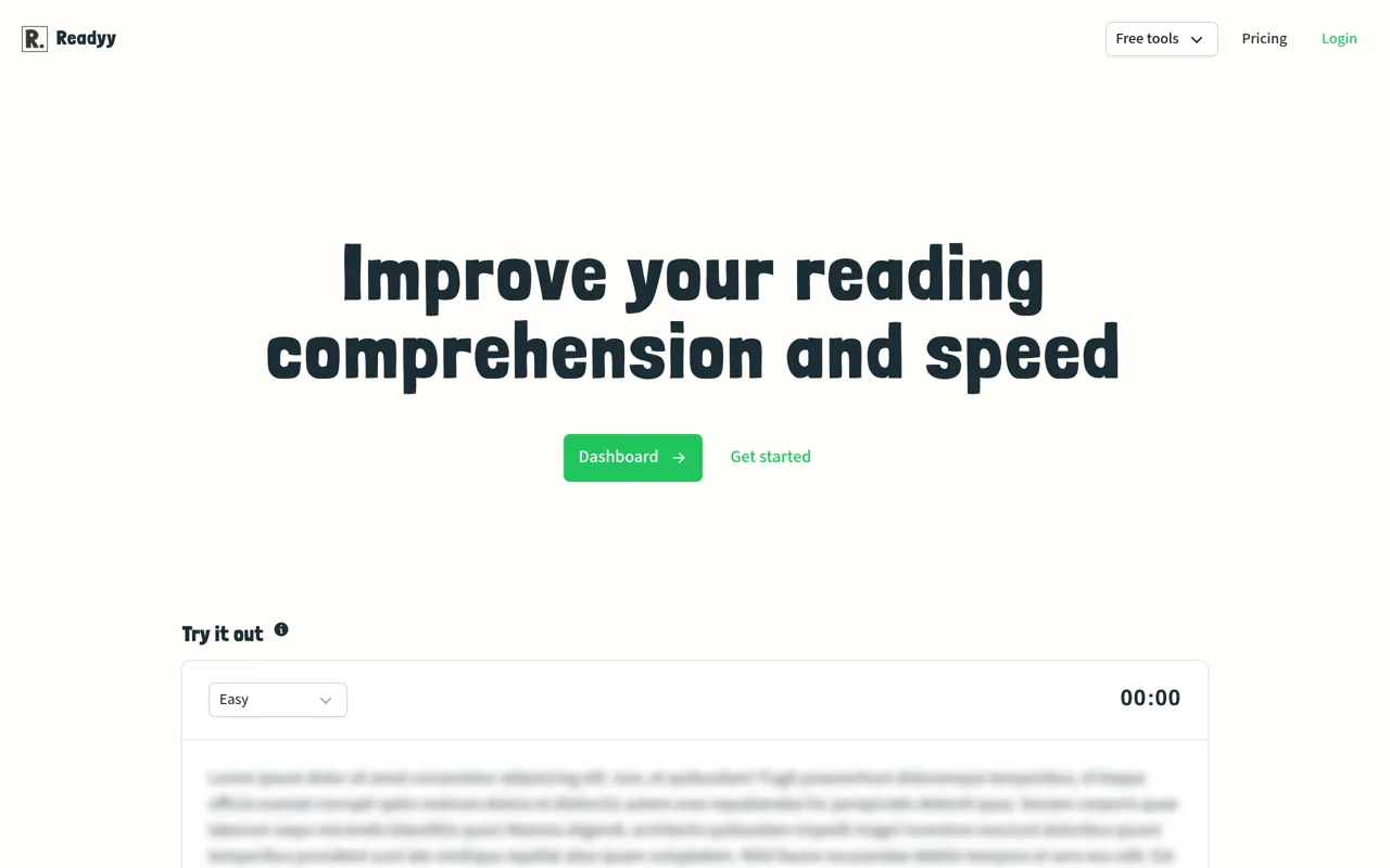 Screenshot of Readyy
