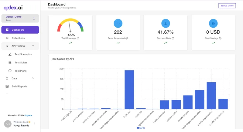 Screenshot of Qodex.ai