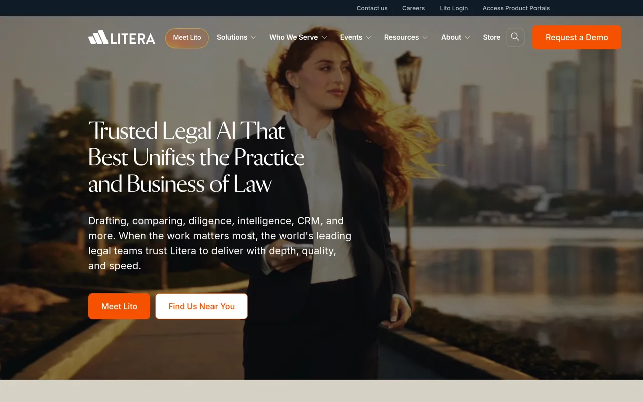 Screenshot of Litera