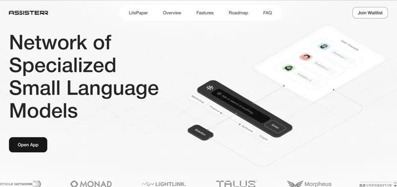 Screenshot of Assisterr AI